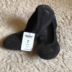 Mossimo Black Rhinestone Vanessa Ballet Flat